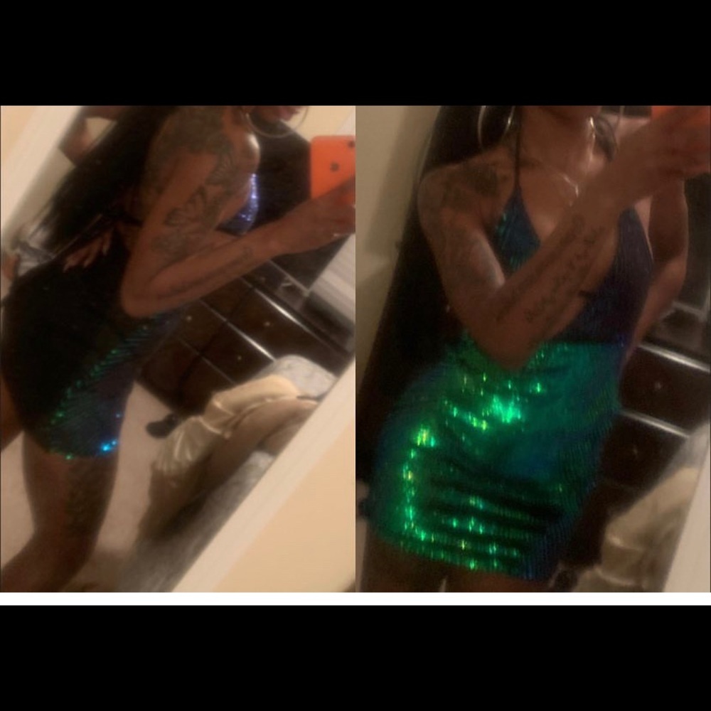 Green Sequined dress
